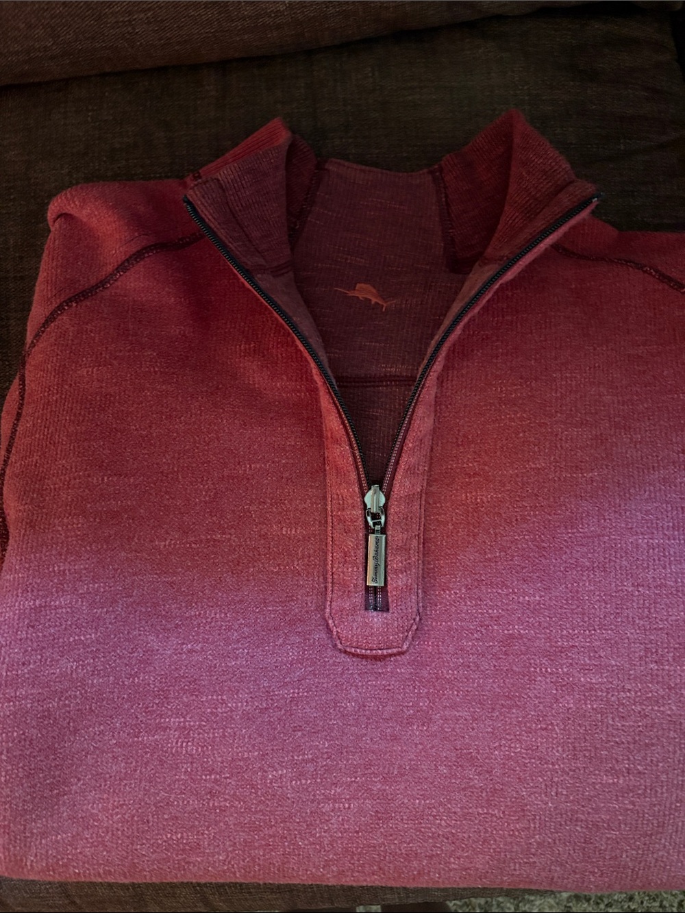 Tommy Bahama Men's Half-Zip Sweater - Burgundy